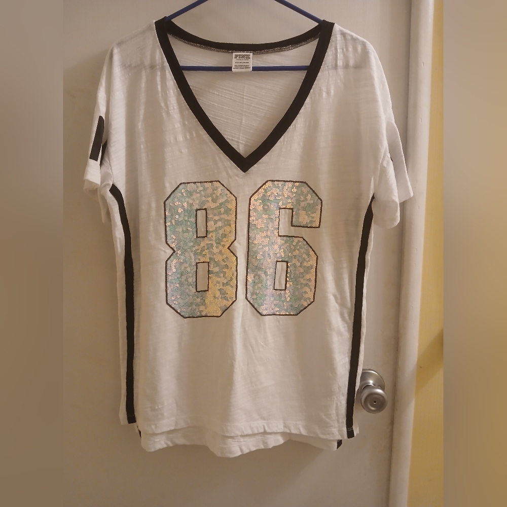 PINK NWOT BLING MERMAID  TOP